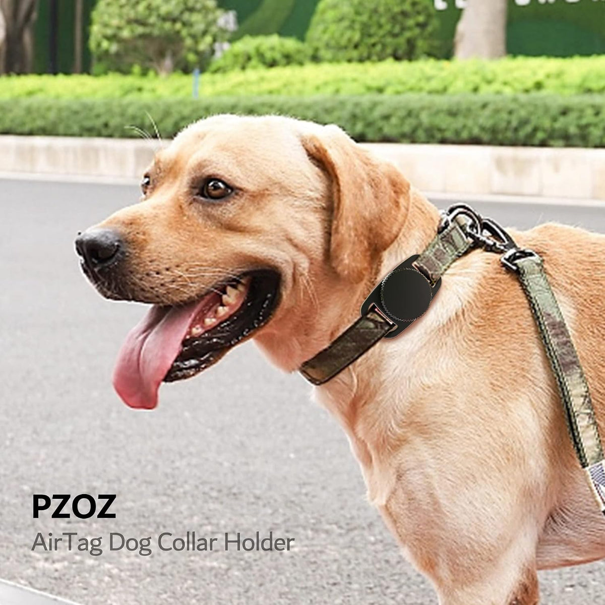Apple Airtag Dog Collar Holder, Waterproof Pet Tracker Case, 2 Pack