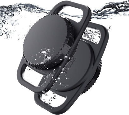 Apple Airtag Dog Collar Holder, Waterproof Pet Tracker Case, 2 Pack
